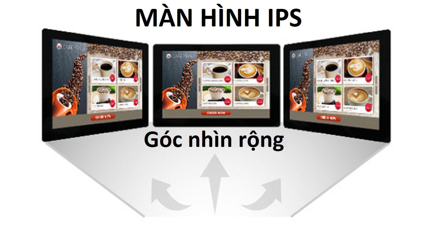 Người dùng trải nghiệm laptop với màn hình IPS
