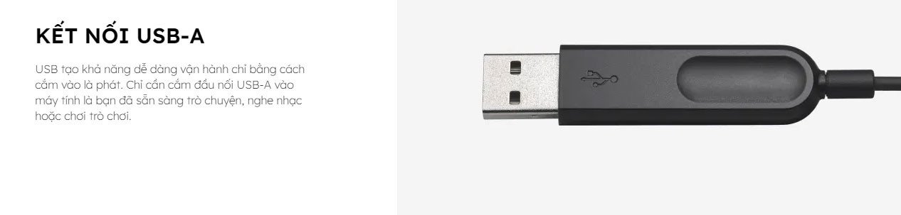 người dùng trải nghiệm tai nghe logitech h340 kết nối usb