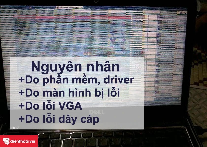 Nguyên nhân dẫn đến lỗi sọc màn hình laptop