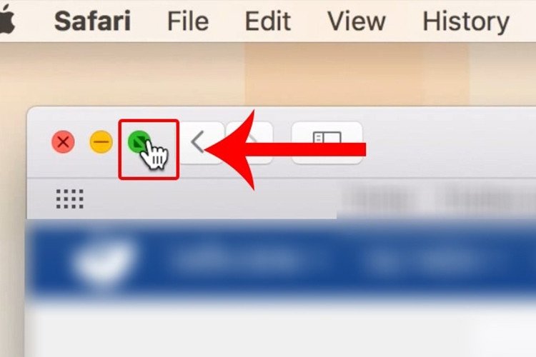 Nhấn giữ nút Full Screen và kéo cửa sổ để chia đôi màn hình MacBook