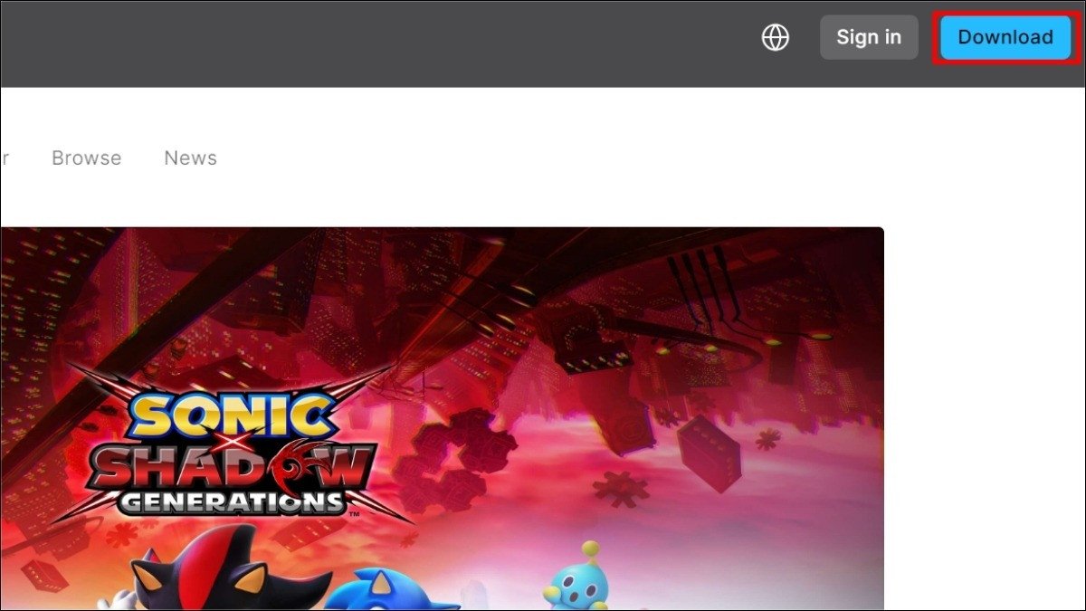 Nhấn nút tải xuống để bắt đầu download game về laptop chạy Windows 10