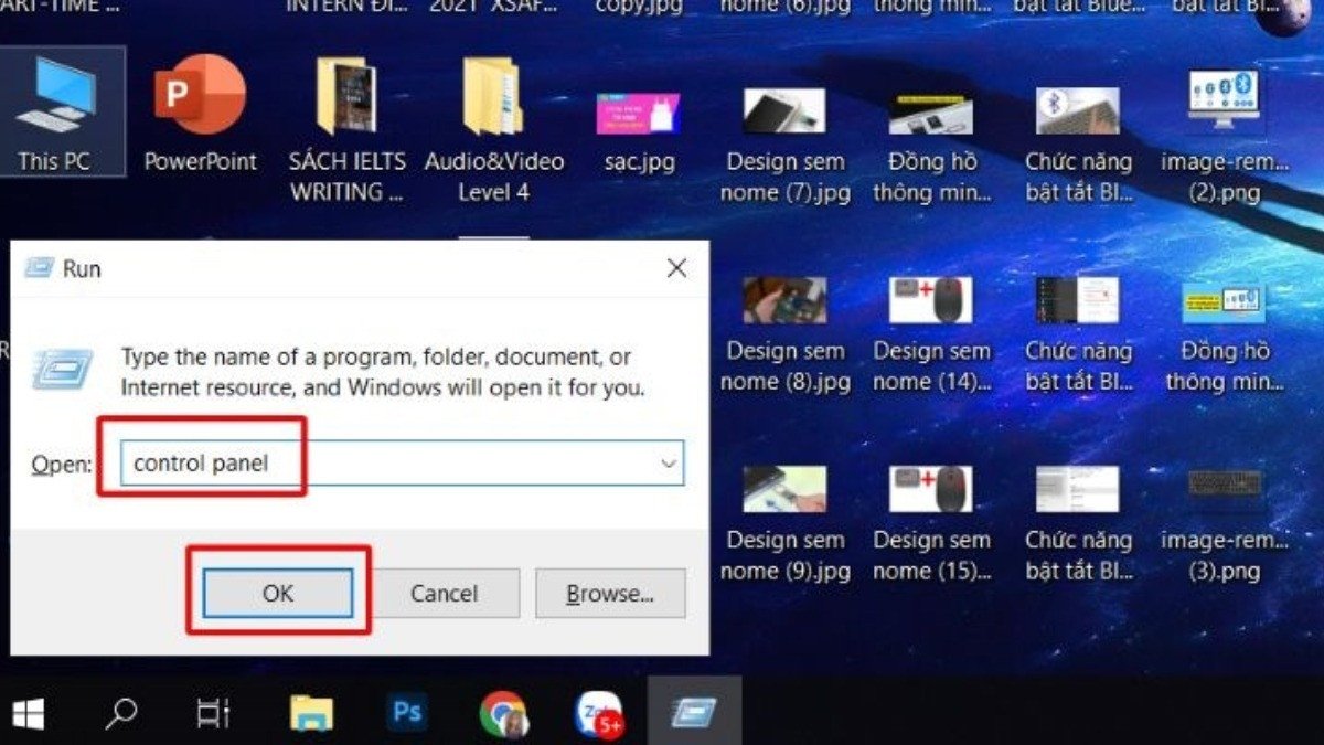 Nhấn tổ hợp phím Windows + R để mở hộp thoại Run trên Windows, bước đầu tiên để kích hoạt Mouse Keys