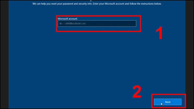 Nhập địa chỉ email để khôi phục mật khẩu