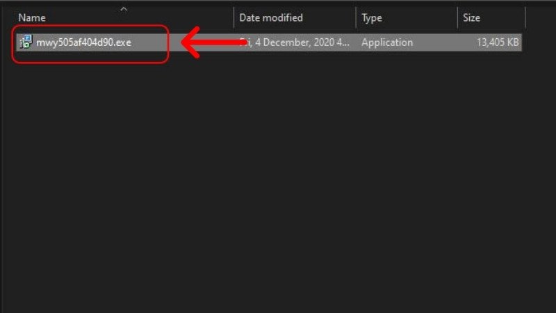 Nhấp đúp chuột vào file cài đặt Driver WiFi tải về