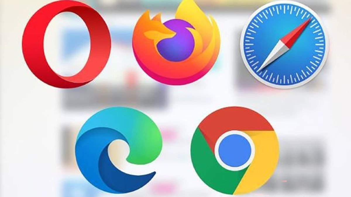 Nhiều biểu tượng trình duyệt web khác nhau