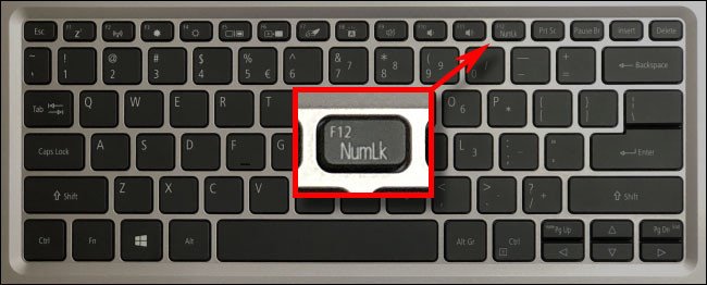 Nút Num Lock trên bàn phím laptop gây ra lỗi gõ chữ thành số