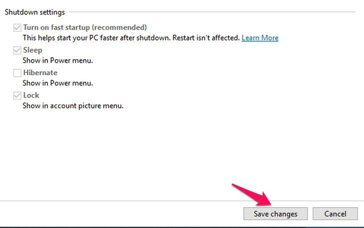Nút "Save changes" để lưu cài đặt về cách tắt màn hình vẫn nghe nhạc Youtube laptop