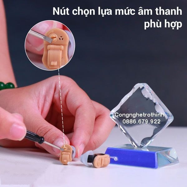 Nút tai silicon mềm mại của tai nghe trợ thính mini