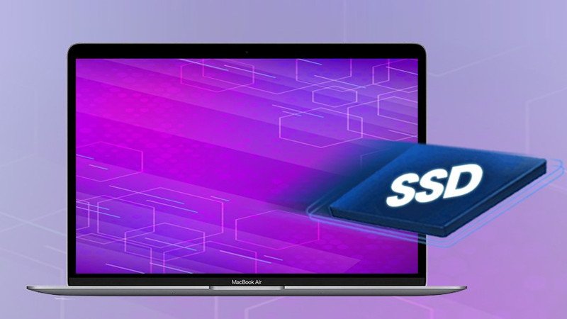 Ổ cứng SSD NVMe, minh họa cho tốc độ lưu trữ nhanh cần có trong cấu hình laptop chạy Photoshop