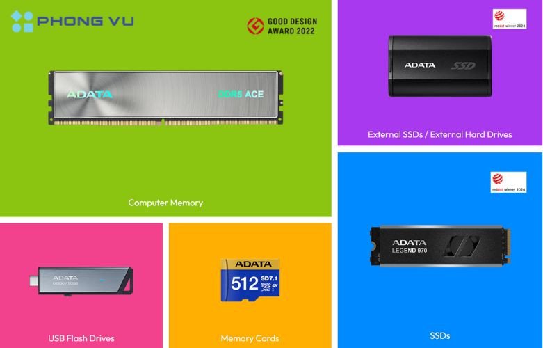 Ổ đĩa rời ADATA bền bỉ chống sốc cho laptop