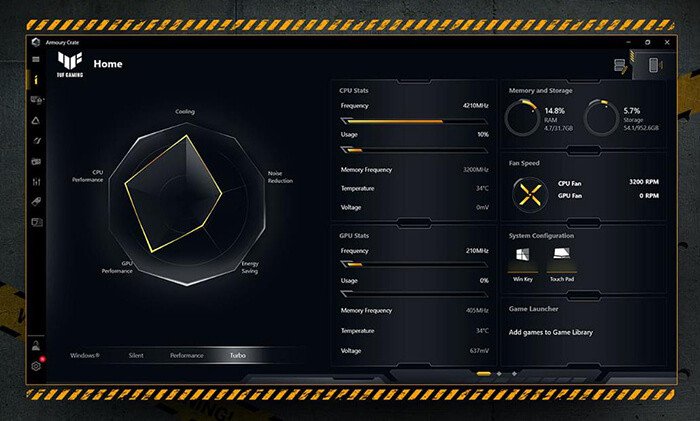 phần mềm laptop asus tuf gaming f15 fx506hc-hn144w cũ