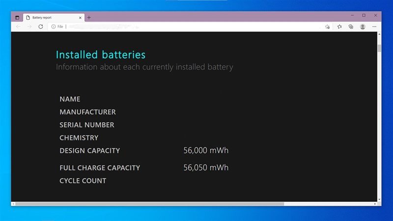 Phân tích thông số Design Capacity và Full Charge Capacity