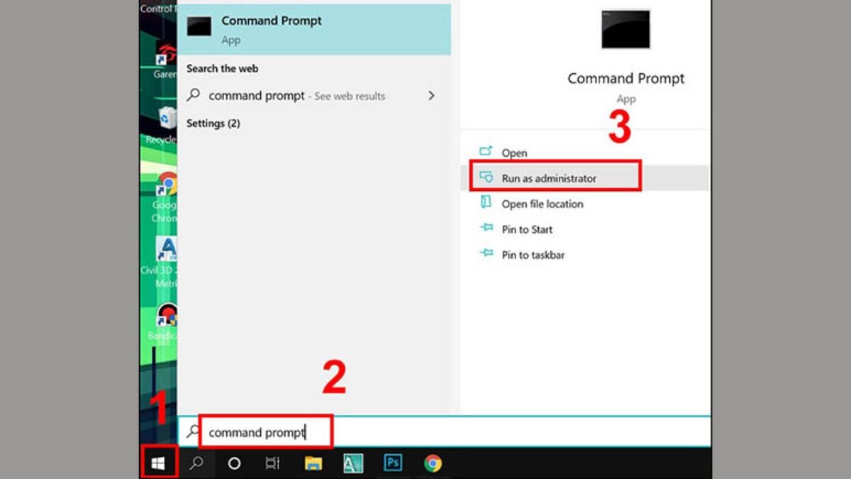 Phát wifi bằng laptop Win 8 qua Command Prompt