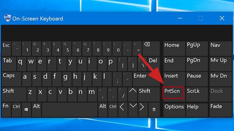 Phím Print Screen (PrtScn) trên bàn phím laptop Dell
