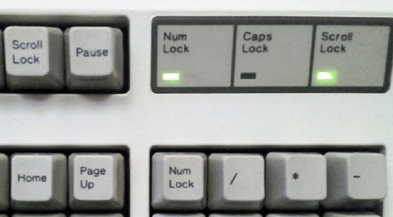 Phím Scroll Lock có thể bật/tắt như các phím Num Lock hay Caps Lock