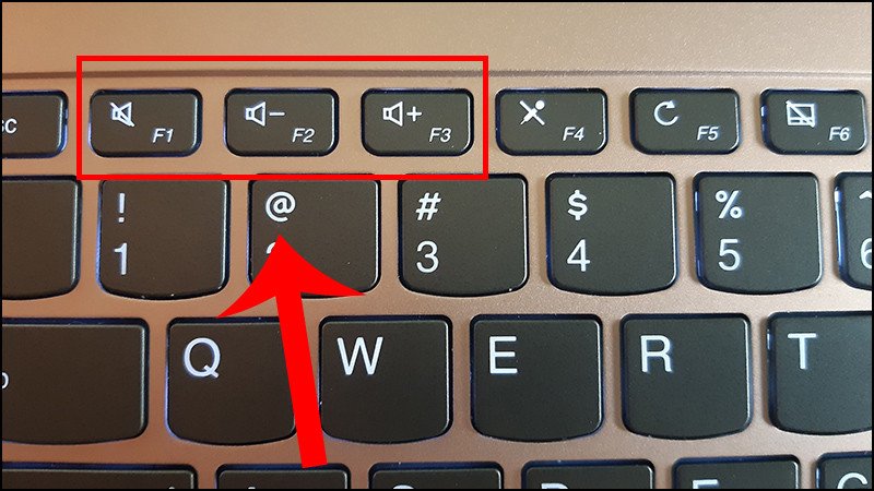 Phím tắt chức năng âm lượng trên bàn phím laptop để tăng giảm âm thanh