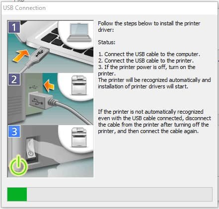Quá trình cài đặt phần mềm driver cho máy in Canon LBP 6030 đang diễn ra