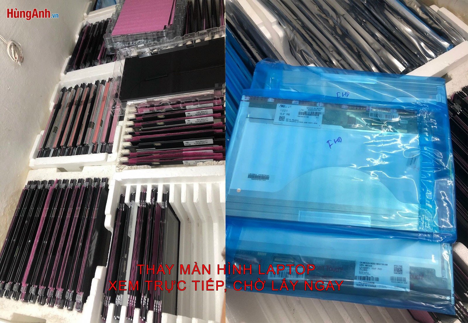 Quá trình thay màn hình laptop tại cửa hàng