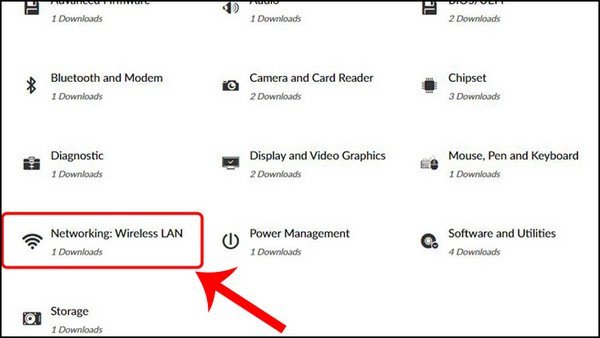 Quản lý thiết bị để cập nhật driver Wi-Fi cho máy tính Dell