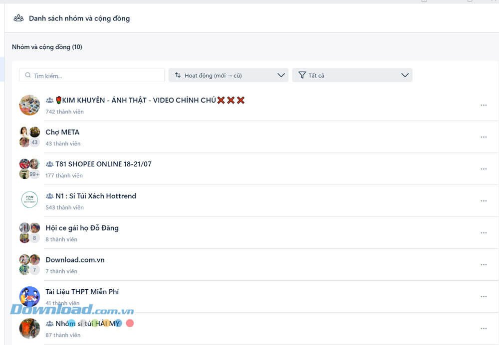 Quản lý trò chuyện nhóm và cộng đồng trên Zalo PC