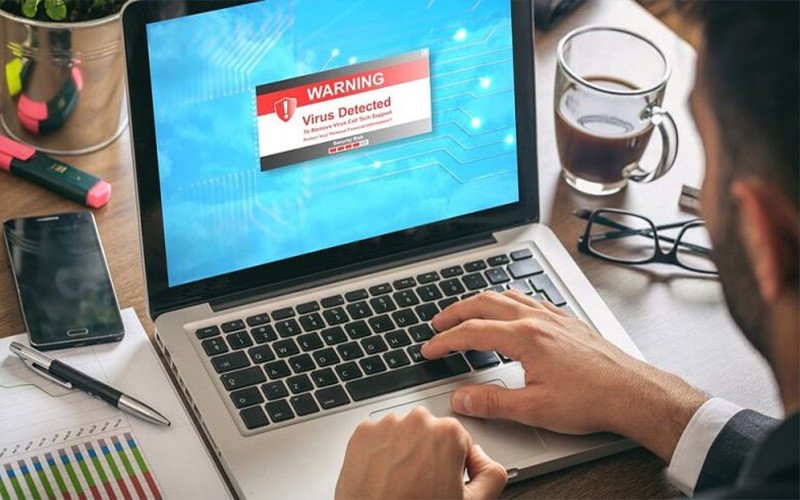 Quét virus máy tính thường xuyên để bảo vệ dữ liệu cá nhân