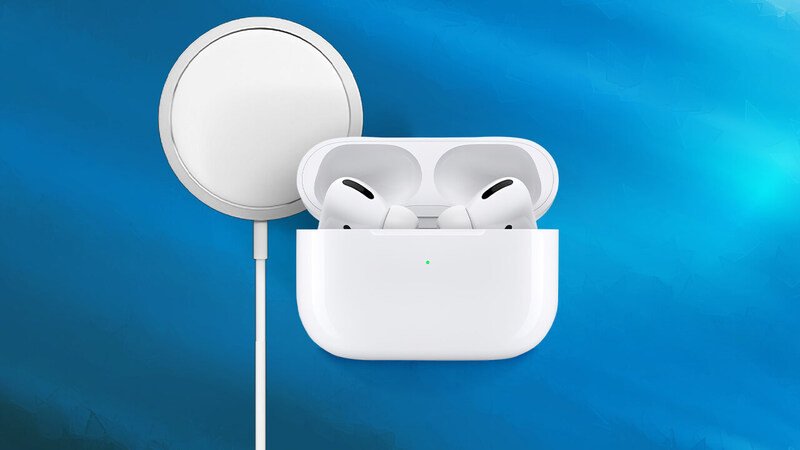 Quy trình sạc hộp AirPod bằng cáp Lightning và tai nghe bên trong