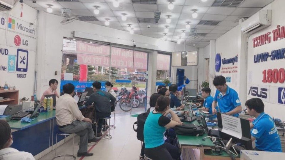 Quy trình sửa chữa nhanh chóng tại Viện Máy Tính Việt Nam
