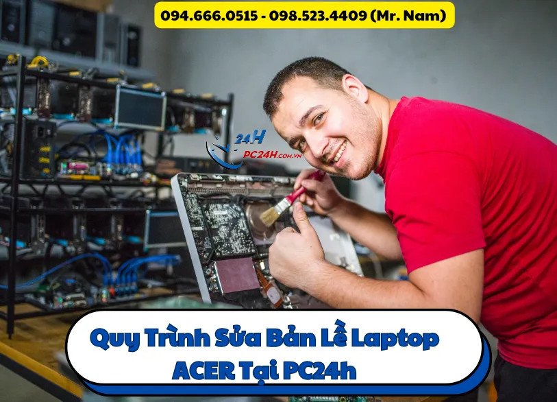 Quy trình thay bản lề laptop Acer chuyên nghiệp tại trung tâm