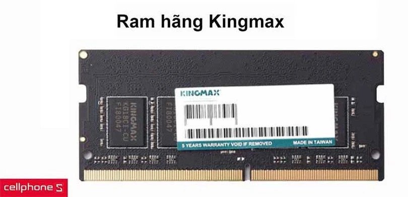 RAM 16GB của hãng Kingmax được đánh giá cao