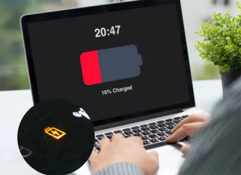 Sạc laptop Dell không sáng đèn do lỗi adapter