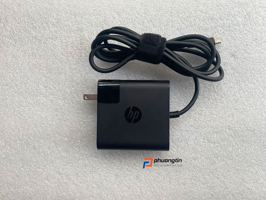 Sạc laptop HP 65W Type C chính hãng với đầu sạc vuông bền bỉ
