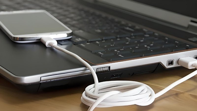 Sạc ngược từ điện thoại qua cổng USB có thể cung cấp năng lượng khẩn cấp cho laptop