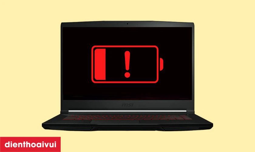 Sạc pin sai cách gây hư hỏng pin laptop