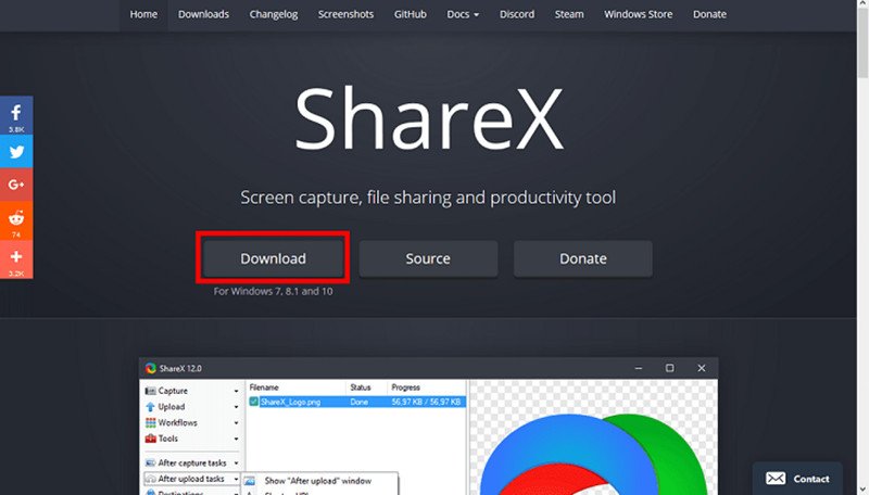 ShareX, phần mềm quay màn hình laptop với nhiều lựa chọn định dạng