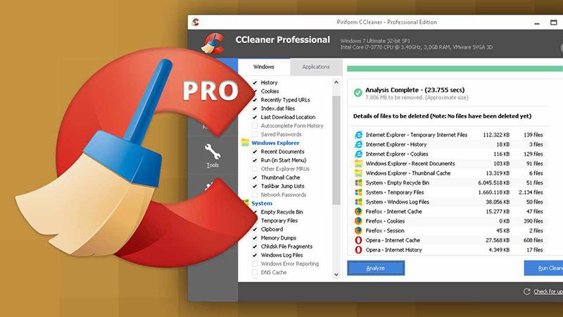 Sử dụng CCleaner để vô hiệu hóa ứng dụng chạy ngầm