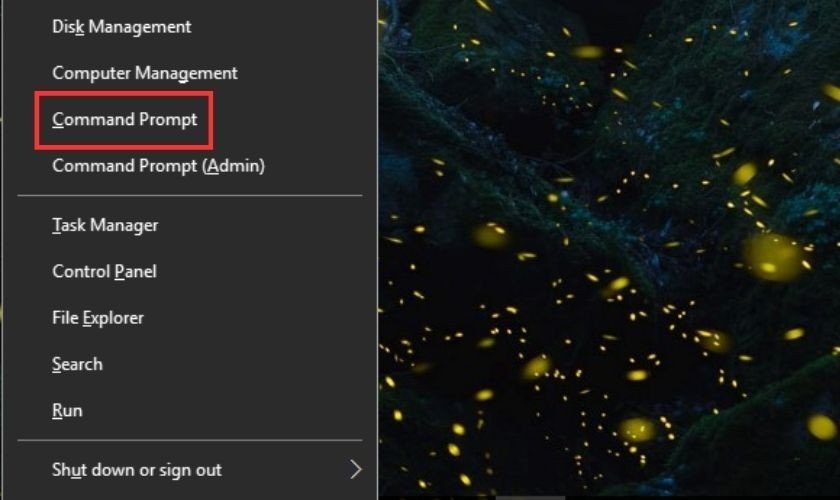Sử dụng Command Prompt khắc phục lỗi màn hình laptop bị đen
