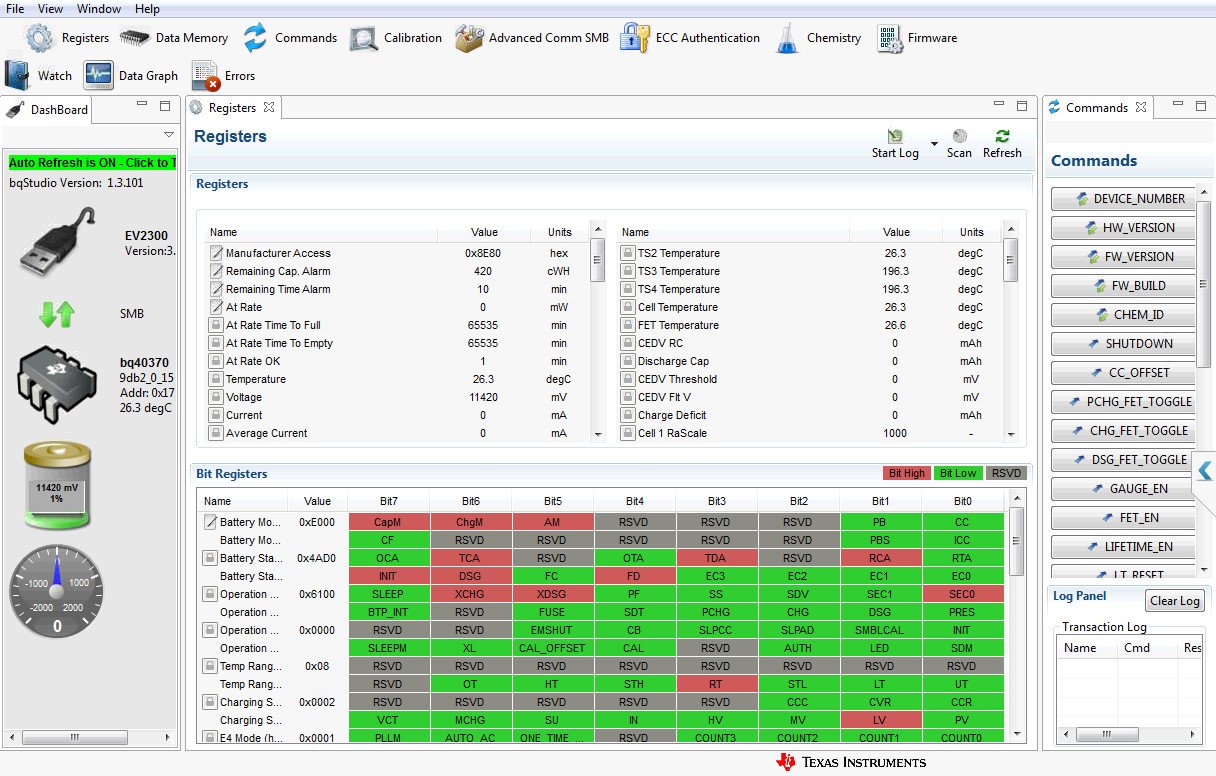 Sử dụng phần mềm cân chỉnh pin laptop BQStudio với thiết bị EV2300