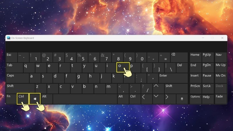 Sử dụng phím tắt để kích hoạt bàn phím ảo trên hệ điều hành Windows