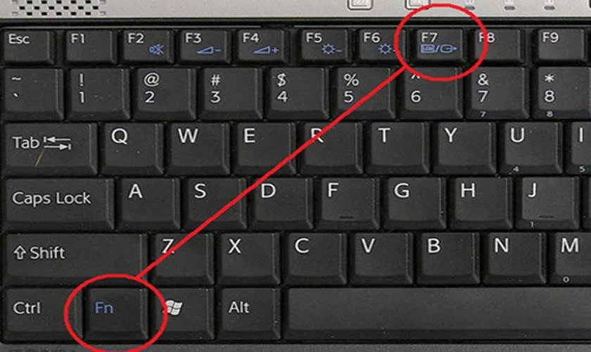 Sử dụng phím tắt để mở chuột laptop bị khóa