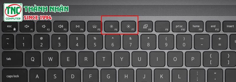 Sử dụng phím tắt Fn để tăng độ sáng màn hình laptop Dell