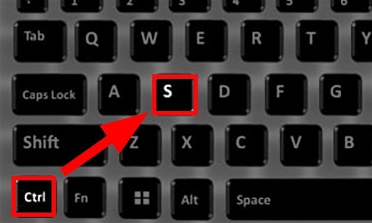 Sử dụng tổ hợp phím Ctrl + S để lưu file Excel nhanh chóng
