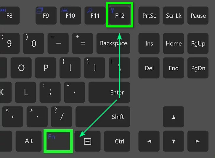 Sử dụng tổ hợp phím Fn và F12 để bật hoặc tắt Wi-Fi trên laptop HP