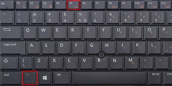 Sử dụng tổ hợp phím Fn và phím chức năng để tắt touchpad Dell