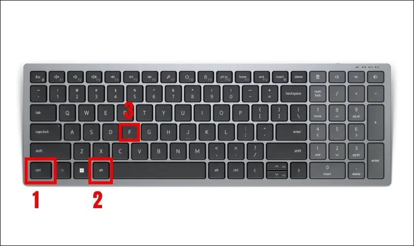 Sử dụng tổ hợp phím tắt của KeyFreeze để mở khóa bàn phím laptop Dell đã bị khóa bởi phần mềm này