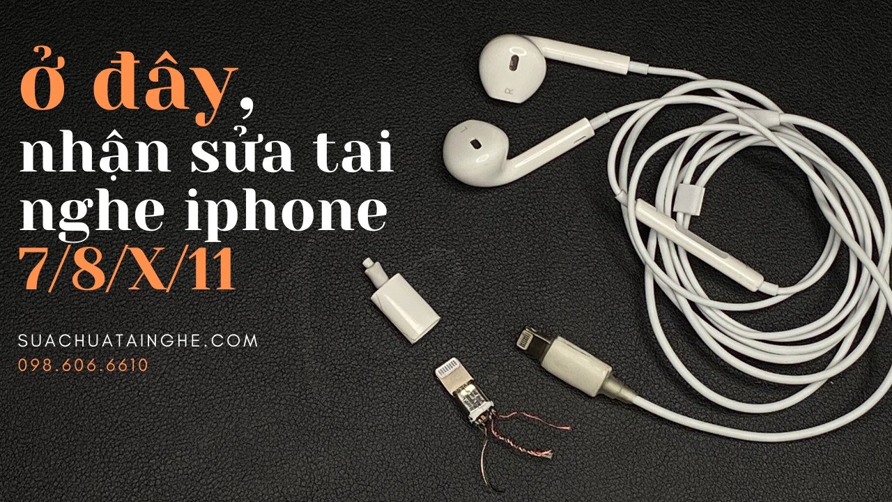 **Sửa tai nghe không dây** iPhone bị lỗi kết nối hoặc pin yếu.