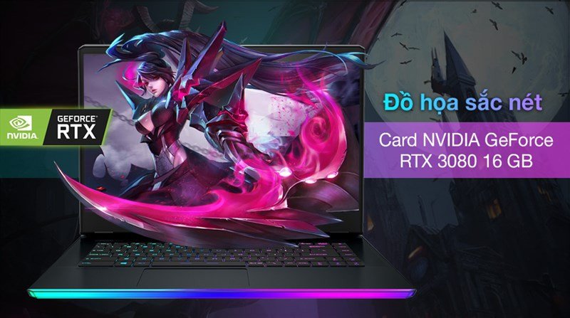 Sức mạnh đồ họa đỉnh cao với card RTX 3080 16GB trên laptop gaming MSI GE66 Raider