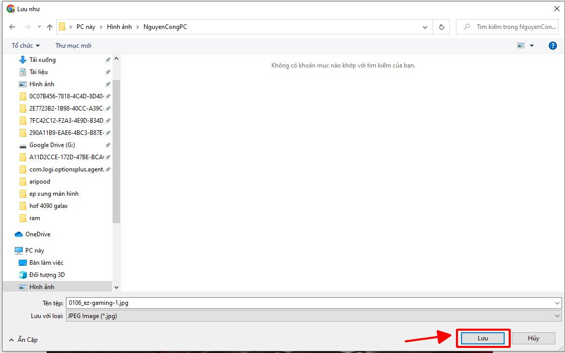 Tải ảnh trên laptop bằng Google Chrome