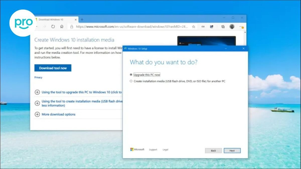 Tải Media Creation Tool từ trang web chính thức của Microsoft