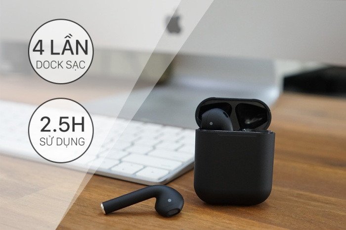 Tai nghe bluetooth i12 TWS thuận tiện cho chơi thể thao