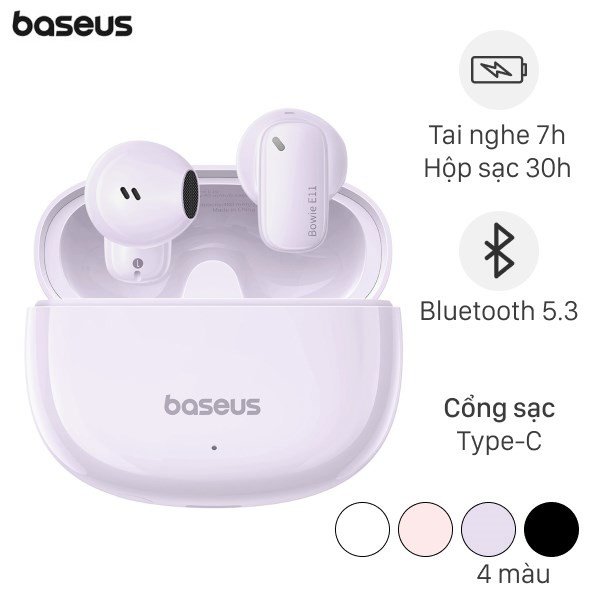 Tai nghe bluetooth pin trâu Baseus Bowie E11